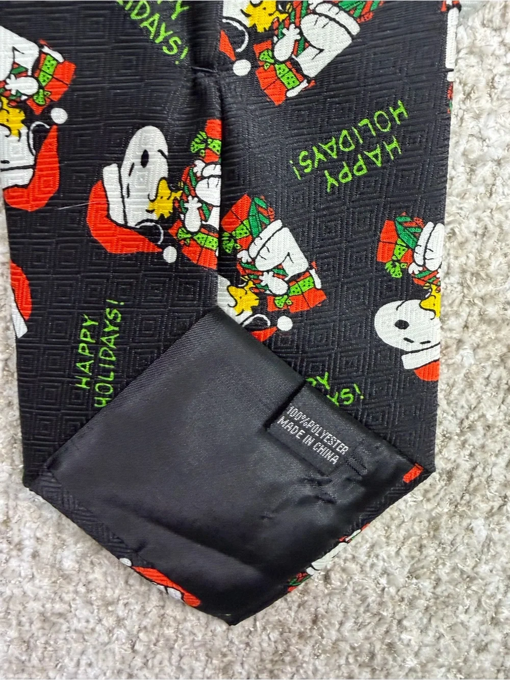 Vintage 90’s Men’s Peanuts Character Christmas Tie